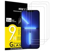NEW'C Lot de 3, Verre Trempé pour iPhone 13 Pro Max, iPhone 14 Plus (6,7"), Film Protection écran -sans Bulles d'air -Ultra Résistant (0,33mm HD Ultra Transparent) Dureté 9H Glass