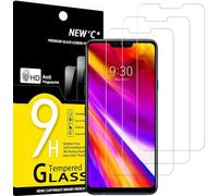 NEW'C Lot de 3, Verre Trempé pour LG G7 ThinQ, Film Protection écran - Anti Rayures - sans Bulles d'air -Ultra Résistant (0,33mm HD Ultra Transparent) Dureté 9H Glass