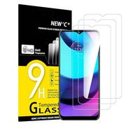 NEW'C Lot de 3, Verre Trempé pour Motorola Moto E20, Film Protection écran - sans Bulles d'air -Ultra Résistant (0,33mm HD Ultra Transparent) Dureté 9H Glass