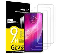 NEW'C Lot de 3, Verre Trempé pour Motorola One Hyper, Film Protection écran - sans Bulles d'air -Ultra Résistant (0,33mm HD Ultra Transparent) Dureté 9H Glass