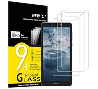 NEW'C Lot de 3, Verre Trempé pour Nokia C2 2nd Edition, Film Protection écran - sans Bulles d'air -Ultra Résistant (0,33mm HD Ultra Transparent) Dureté 9H Glass