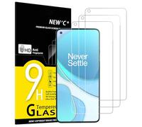 NEW'C Lot de 3, Verre Trempé pour OnePlus 8T, Film Protection écran efficace contre les Rayures - sans Bulles - Ultra Résistant (0,33mm HD Ultra Transparent) Dureté 9H Glass