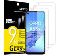 NEW'C Lot de 3, Verre Trempé pour Oppo A53 / A53s, Film Protection écran efficace contre les Rayures - sans Bulles - Ultra Résistant (0,33mm HD Ultra Transparent) Dureté 9H Glass
