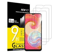 NEW'C Lot de 3, Verre Trempé pour Samsung Galaxy A04e / Galaxy M04 / Galaxy F04, Film Protection écran - sans Bulles d'air -Ultra Résistant (0,33mm HD Ultra Transparent)