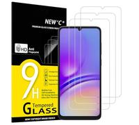 NEW'C Lot de 3, Verre Trempé pour Samsung Galaxy A05, A05s, Film Protection écran sans Bulles d'air Ultra Résistant (0,33mm HD Ultra Transparent) Dureté 9H Glass