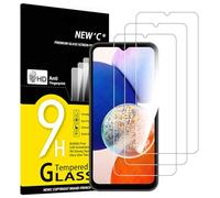 NEW'C Lot de 3, Verre Trempé pour Samsung Galaxy A14 5G/4G, M14 5G, Film Protection écran efficace contre les Rayures - sans Bulles - Ultra Résistant (0,33mm HD Ultra Transparent) Dureté 9H Glass