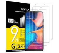 NEW'C Lot de 3, Verre Trempé pour Samsung Galaxy A20e, Film Protection écran efficace contre les Rayures - sans Bulles - Ultra Résistant (0,33mm HD Ultra Transparent) Dureté 9H Glass