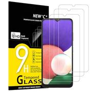 NEW'C Lot de 3, Verre Trempé pour Samsung Galaxy A22 5G (Non pour Samsung A22 4G), Film Protection écran - Ultra Résistant (0,33mm HD Ultra Transparent) Dureté 9H Glass