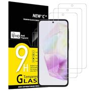 NEW'C Lot de 3, Verre Trempé pour Samsung Galaxy A35 5G (6,6 Pouces) Film en Protection écran efficace contre les Rayures - sans Bulles - Ultra Résistant (0,33mm HD Ultra Transparent) Dureté 9H Glass