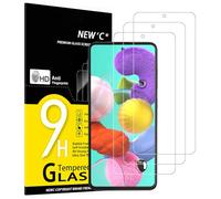 NEW'C Lot de 3, Verre Trempé pour Samsung Galaxy A51, Film Protection écran efficace contre les Rayures - sans Bulles - Ultra Résistant (0,33mm HD Ultra Transparent) Dureté 9H Glass