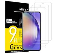 NEW'C Lot de 3, Verre Trempé pour Samsung Galaxy A54 5G, Film Protection écran efficace contre les Rayures - sans Bulles - Ultra Résistant (0,33mm HD Ultra Transparent) Dureté 9H Glass