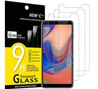 NEW'C Lot de 3, Verre Trempé pour Samsung Galaxy A7 (2018), Film Protection écran sans Bulles d'air Ultra Résistant (0,33mm HD Ultra Transparent) Dureté 9H Glass
