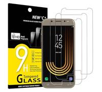 NEW'C Lot de 3, Verre Trempé pour Samsung Galaxy J5 2017, Film Protection écran sans Bulles d'air Ultra Résistant (0,33mm HD Ultra Transparent) Dureté 9H Glass