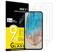NEW'C Lot de 3, Verre Trempé pour Samsung Galaxy M35 5G Protection efficace contre les Rayures - sans Bulles - Ultra Résistant (0,33mm HD Ultra Transparent) Dureté 9H Glass