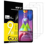 NEW'C Lot de 3, Verre Trempé pour Samsung Galaxy M51 (6.7), Film Protection écran efficace contre les Rayures - sans Bulles - Ultra Résistant (0,33mm HD Ultra Transparent) Dureté 9H Glass