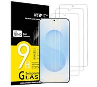 NEW'C Lot de 3, Verre Trempé pour Samsung Galaxy S25 Plus/ S25+, Galaxy S25 Edge, Film en Protection écran efficace contre les Rayures - sans Bulles - Ultra Résistant- HD Transparent - Dureté 9H Glass