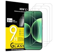 NEW'C Lot de 3, Verre Trempé pour Xiaomi 17, Xiaomi 17 Pro (6,3 Pouces) Protection efficace contre les Rayures - sans Bulles - Ultra Résistant, Dureté 9H Glass