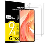 NEW'C Lot de 3, Verre Trempé pour Xiaomi Mi 11 Lite/Mi 11 Lite 5G, Film Protection écran - Anti Rayures - sans Bulles d'air -Ultra Résistant (0,33mm HD Ultra Transparent) Dureté 9H Glass