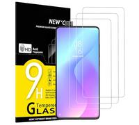NEW'C Lot de 3, Verre Trempé pour Xiaomi Mi 9T, Mi 9T Pro, Film Protection écran efficace contre les Rayures - Ultra Résistant (0,33mm HD Ultra Transparent) Dureté 9H Glass