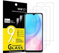 NEW'C Lot de 3, Verre Trempé pour Xiaomi Mi A3, Film Protection écran efficace contre les Rayures - sans Bulles - Ultra Résistant (0,33mm HD Ultra Transparent) Dureté 9H Glass