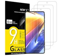 NEW'C Lot de 3, Verre Trempé pour Xiaomi Poco F4 GT 5G, Poco X4 Pro 5G, Film Protection écran efficace contre les Rayures - sans Bulles - Ultra Résistant (0,33mm HD Ultra Transparent) Dureté 9H Glass