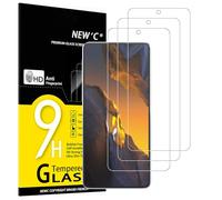 NEW'C Lot de 3, Verre Trempé pour Xiaomi POCO F5, F5 Pro, Film Protection écran - sans Bulles d'air -Ultra Résistant (0,33mm HD Ultra Transparent) Dureté 9H Glass