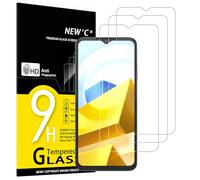 NEW'C Lot de 3, Verre Trempé pour Xiaomi POCO M5, Film Protection écran Efficace Contre Les Rayures - sans Bulles - Ultra Résistant (0,33mm HD Ultra Transparent) Dureté 9H Glass