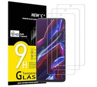 NEW'C Lot de 3, Verre Trempé pour Xiaomi Poco X5 5G (6.67), Film Protection écran efficace contre les Rayures - sans Bulles - Ultra Résistant (0,33mm HD Ultra Transparent) Dureté 9H Glass