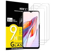 NEW'C Lot de 3, Verre Trempé pour Xiaomi Redmi 12C, Xiaomi Redmi 10C, Film Protection écran - Anti Rayures - sans Bulles d'air -Ultra Résistant (0,33mm HD Ultra Transparent) Dureté 9H Glass