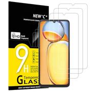 NEW'C Lot de 3, Verre Trempé pour Xiaomi Redmi 13C 5G/4G, Xiaomi Poco C65 Protection Efficace Contre Les Rayures - sans Bulles - Ultra Résistant (0,33mm HD Ultra Transparent) Dureté 9H Glass