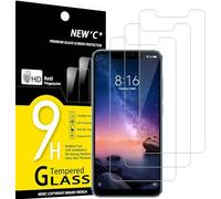 NEW'C Lot de 3, Verre Trempé pour Xiaomi Redmi Note 6 Pro, Film Protection écran sans Bulles d'air Ultra Résistant (0,33mm HD Ultra Transparent) Dureté 9H Glass