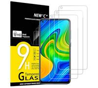 NEW'C Lot de 3, Verre Trempé pour Xiaomi Redmi Note 9, Xiaomi Redmi 10X 4G, Film Protection écran efficace contre les Rayures - Ultra Résistant (0,33mm HD Ultra Transparent) Dureté 9H Glass