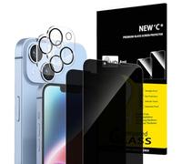 NEW'C Verre Trempé Anti-Espion pour iPhone 14 + Protection Caméra