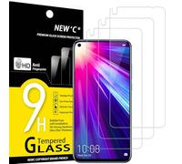 NEW'C Verre Trempé pour Honor View 20, Huawei Nova 4, Protection Écran | Lot de 3, HD Transparent, Dureté 9H, Anti-rayures, Sans bulles, Oléophobe, Tactile précis