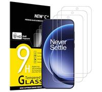 NEW'C Verre Trempé pour OnePlus 15, Vitre Protection Écran | Lot de 3, Transparent, 6,78 pouces, Dureté 9H, Anti-rayures, Sans bulles, Oléophobe, Tactile précis