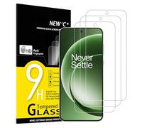 NEW'C Verre Trempé pour OnePlus 15R, OnePlus Ace 6T, Vitre Protection écran | Lot de 3, 6,83 Pouces, HD Transparent, Dureté 9H, Anti-rayures, Sans bulles, Oléophobe, Tactile précis