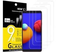 NEW'C Verre Trempé pour Samsung Galaxy A01 Core/ M01 Core Protection Écran | Lot de 3, HD Transparent, Dureté 9H, Anti-rayures, Sans bulles, Oléophobe, Tactile précis