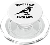 Newcastle England Magpie Zine Encre imprimée Lettrage Noir PopSockets PopGrip pour MagSafe