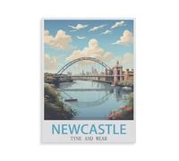 Newcastle Upon Tyne，1000 Pièces Puzzle pour Adultes Enfants Adolescents, Intelligence Soulagement du Stress Divertissement Bois Jouets Bricolage Anniversaire（75x50cm）-GT55