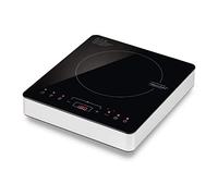 NEWCHEF Plaque de cuisine portable Go2000 (2000W) 10 puissances, 3 Prog. Préconfigurés et écran LED. Réchaud électrique avec temp. Réglable 60-240°C et minuterie 3h. Idéal pour poêles max. 19cm