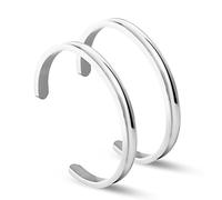 NewChiChi Cheveux Cravate Bracelet Réglable En Acier Inoxydable Cheveux Cravate Bracelet Bracelets Bracelets Côtelé Manchette Bracelet Haute Poli Bracelet Bijoux pour Femmes Hommes