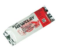 Newclay Pâte à Modeler Bloc de 1 kg, Argile, Blanc/Cassé, 5 x 16 x 7, 5 cm