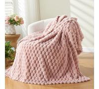 NEWCOSPLAY Couverture de lit Super Douce en Flanelle de qualité supérieure - Jeté Chaud et élégant en Flanelle de qualité supérieure avec Nuages 3D - Jeté léger et élégant en Jacquard 3D, Peut être