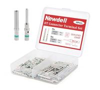 Newdeli Lot de 30 paires de connecteurs Deutsch DT taille 16 contacts solides, broches mâles 0460-215-16141 / prises femelles 0462-209-16141, calibre de fil 14-20 AWG, kit de bornes à contacts solides