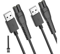Newding Lot de 2 câbles de charge compatibles avec rasoir Philips One Blade 360, 5 V USB