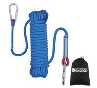 NewDoar 12KN Corde Flottante Marine 10mm Corde d'amarrage 10M/20M/30M Corde d'amarrage pour la Navigation, Le mouillage, Le Camping, la pêche et l'auvent de Tente avec 2 crochets-Bleu/30M