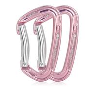 NewDoar Dégaines en Aluminium Droites/Coudées Express Set 24KN légères avec système de Verrouillage Keylock, pour l'escalade Alpine, Sportive et Traditionnelle