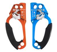 NewDoar UIAA & CE Certifié Main Ascendeur Bloqueur Poignée Ergonomique Escalade Arbre Arboriste Rappel Gear Équipement Corde Pince pour 8~13 MM Corde-Orange Gauche et Bleu Droit
