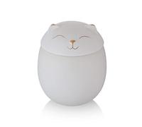 NEWDREAM New Dream : urne en céramique en Forme de Chat, urne pour Cendres de Chat, urne pour Animaux de Compagnie (Blanc S)