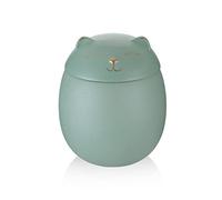 NEWDREAM New Dream : urne en céramique en Forme de Chat, urne pour Cendres de Chat, urne pour Animaux domestiques (Vert, S)